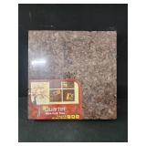 4 pk Frameless dark cork tiles 12x12