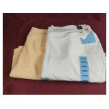 Active skort. Size L. White and yellow