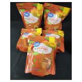 Five 1 lb bags dried mangos