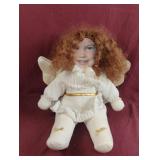 Personalized baby face stuffed angel 19"