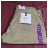 Mason Straight Fit 5 pocket pant. Khaki size 36 x