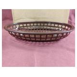 Classic oval plastic basket, brown. 36 total