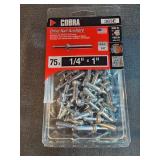 Cobra 383E Drive Nail Anchors. 75x1/4" x1"