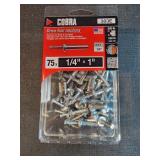 Cobra 383E Drive Nail Anchors. 75x 1/4" x1