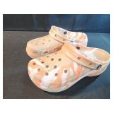 Crocs Classic Platform Marbled Clogs size 9