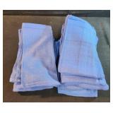 12 blue cloth napkins