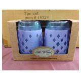 Silicone wrapped glassware. 12 sets
