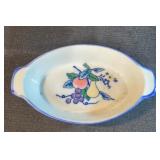 vintage Buchan Pottery Thistleware oval dish