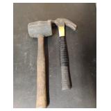 Rubber mallet and hammer