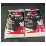 Two packs supertuff 4x10 dropcloths