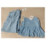 Summer 2 piece ladies outfit. Lt demin size S. 2