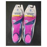 2 packs plantar fascia orthotic soles womens size