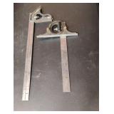 Combination square and a miter guage
