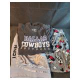 4xl Dallas Cowboys t shirt, And1 3x shorts, 3xl