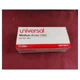 Medium Binder Clips. 12-12 ct boxes