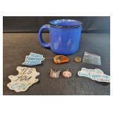 Marlboro cup, horse rock, buttons, charms,