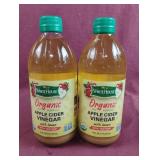 Organic Apple Cider Vinegar. 2-16 fl oz bottles