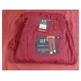 GAP 5 pocket pant size 34 x 32. Burgandy