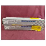 Heavy Duty aluminum foil. 4-55 sq ft rolls