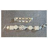 Sarah Coventry bracelet, filigree bracelet toggle