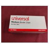 Medium Binder Clips. 12-12 ct boxes