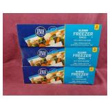 Slider freezer bags. Gallon size. 3-13 ct boxes