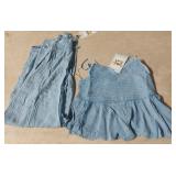 Summer 2 piece ladies outfit. Lt demin size XL. 2