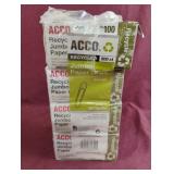 Jumbo paper clips. 8-100 ct boxes
