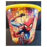 8.5" Spiderman plastic bucket