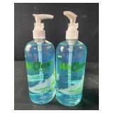 2 bottles 16.9 fl oz WeClean eucalyptus mint hand