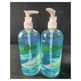 2 bottles 16.9 fl oz WeClean eucalyptus mint hand