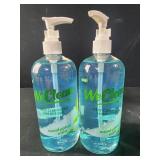 2 bottles 16.9 fl oz WeClean eucalyptus mint hand