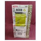Jumbo paper clips. 8-100 ct boxes