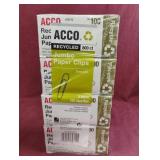 Jumbo paper clips. 8-100 ct boxes