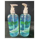 2 bottles 16.9 fl oz WeClean eucalyptus mint hand
