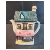 Hometown Teapot Cottages Collection butcher shop