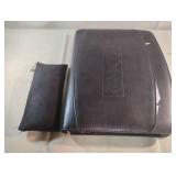 Portfolio organizer and pencil pouch with pens