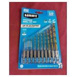 Hart Titanium Drill Bit Set. 10 piece