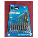 Hart Titanium Drill Bit Set. 10 piece