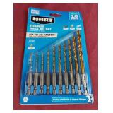 Hart Titanium Drill Bit Set. 10 piece