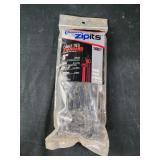 8" zip ties black
