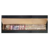 Twelve 2 pack American flags on sticks 12x18