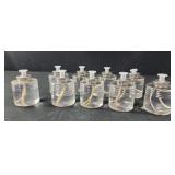 Nine 36 hr liquid wax candles