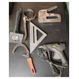 Stapler, oil wrench, glue gun and more....