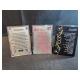 3x4.75 Faith decor, mom decor has chip bottom