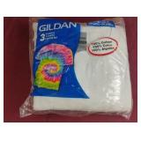 Gildan size L tshirts. 3 pack. White