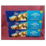 Slider freezer bags. Gallon size. 3-13 ct boxes