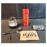 Guess selective body spray, eyeshadow, speaker,