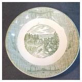 Currier and Ives Green 7.5" bowl by SCIO