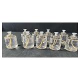 Nine 36 hr liquid wax candles